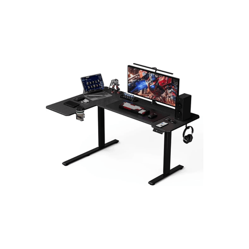 59" Reversible L - Shaped Electric Standing Desk for Home & Gaming Setup - Savira Desk - 