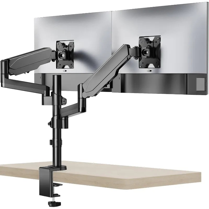 Dual Monitor Arm for 17–49 Inch Curved Screens | Heavy-Duty Adjustable Desk Mount