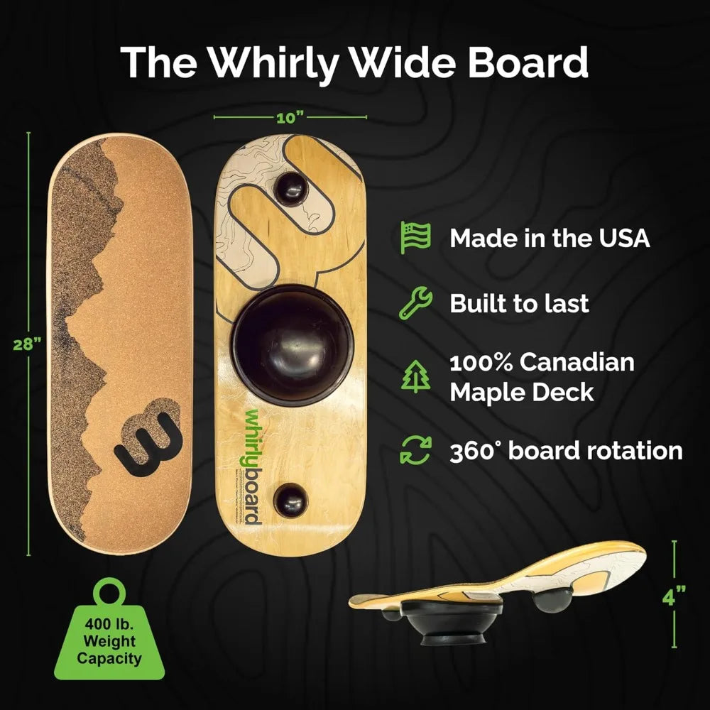 Desk Balance Board with Standing Desk Mat and Stabilizing Ring – Anti-Fatigue Support for Active Workspaces