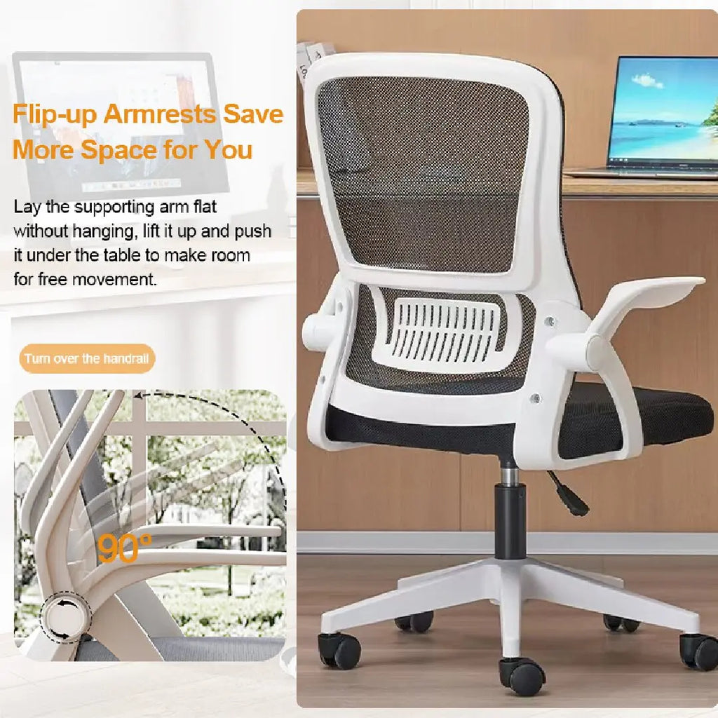 Ergonomic Mesh Office Chair – Adjustable Home Desk Chair with Breathable Back Support