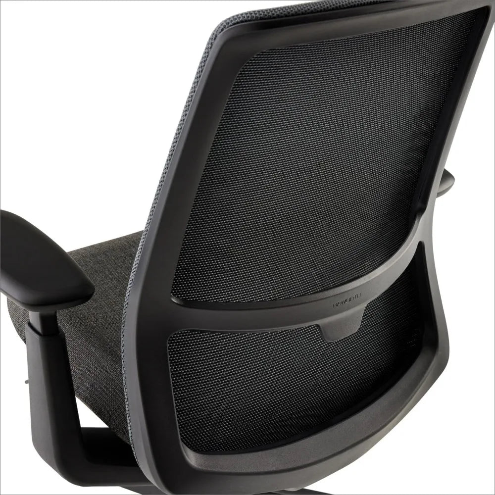 Ergonomic Adjustable Office Chair with Flexible Mesh Back, Charcoal
