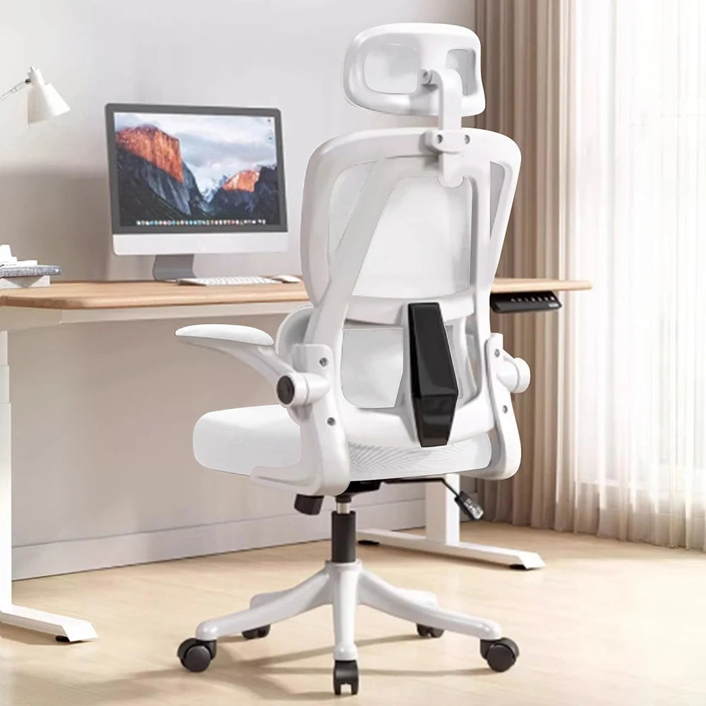 Adjustable Home Desk Chair – Breathable Mesh Comfort with Lumbar Support