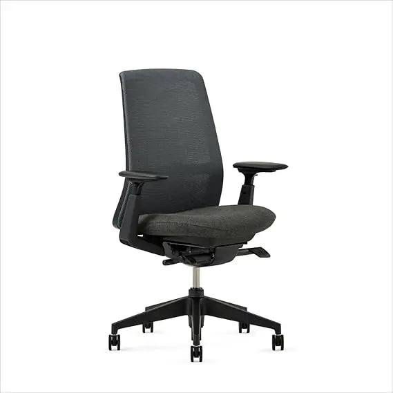 Ergonomic Adjustable Office Chair with Flexible Mesh Back, Charcoal