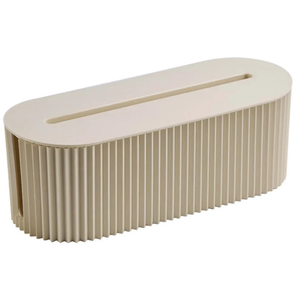 Cable Tidy Box | Large Capacity Power Strip and Cord Organizer for Home or Office