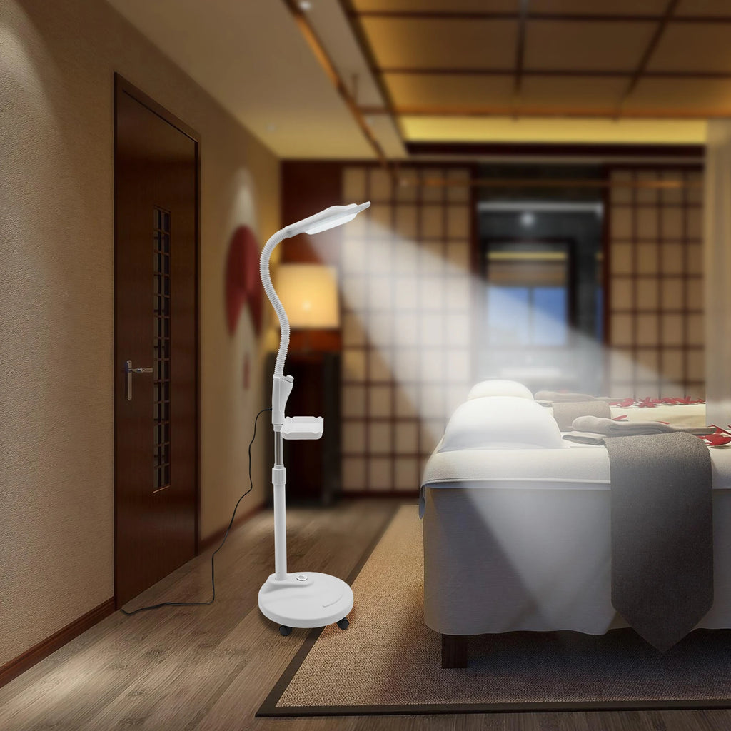 16X Magnifying LED Floor Lamp with Adjustable Height & Brightness – Ideal for Tattoo, Salon, and Home Use