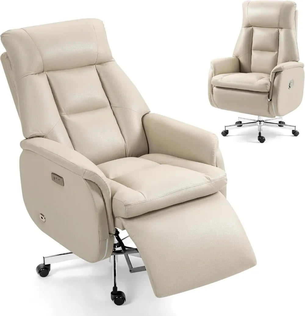 Automatic Executive Reclining Office Chair – Power Recliner with Footrest and Lumbar Support