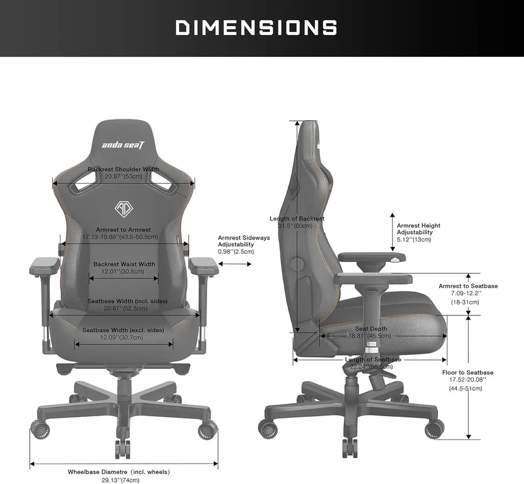Large Ergonomic Gaming Chair – Premium Leather Office & Gaming Seat with Lumbar Support