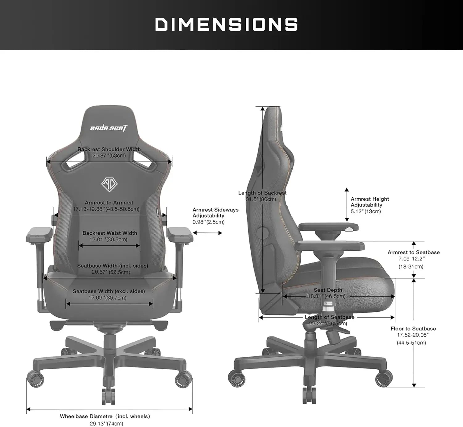 Large Ergonomic Gaming Chair – Premium Leather Office & Gaming Seat with Lumbar Support