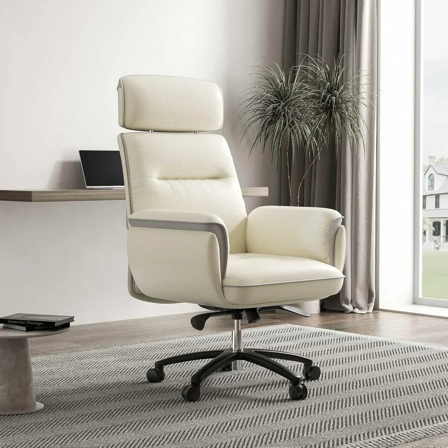 Microfiber Leather Office Chair – Modern Comfort and Executive Style