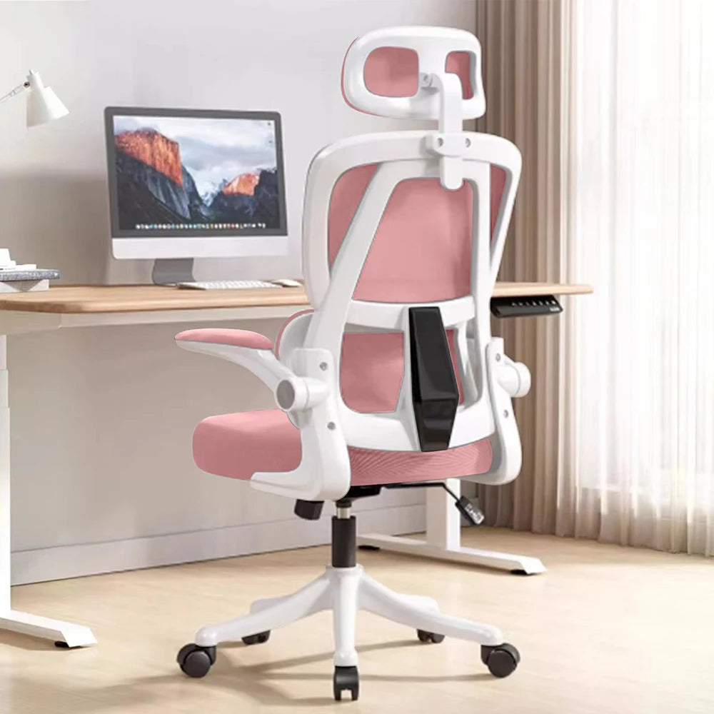 Adjustable Home Desk Chair – Breathable Mesh Comfort with Lumbar Support