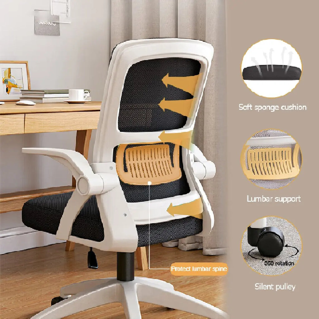 Ergonomic Mesh Office Chair – Adjustable Home Desk Chair with Breathable Back Support