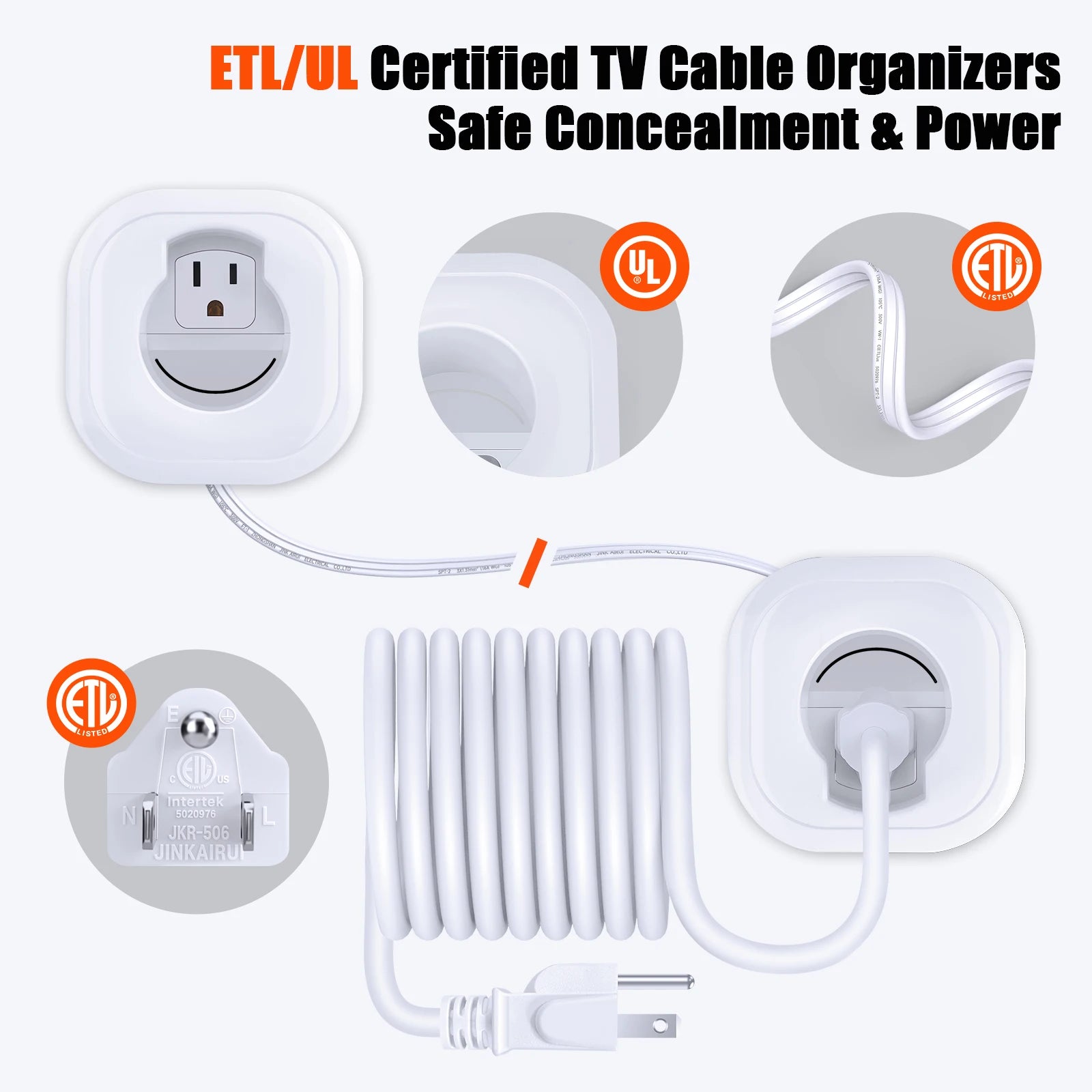 In-Wall Cable Management Kit | TV Cord Hider for Wall-Mounted TVs and Low Voltage Wiring