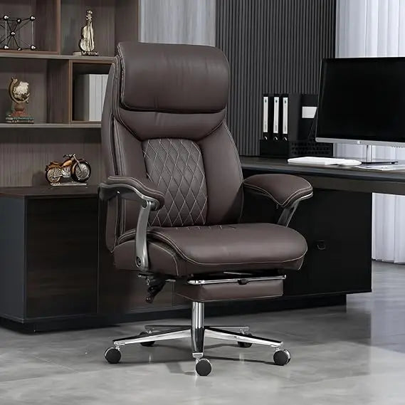 Big and Tall Office Chair – 600 lb Capacity, Extra-Wide Leather Executive Design