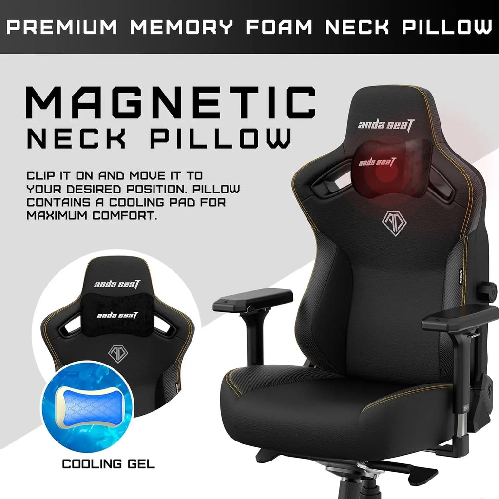 Large Ergonomic Gaming Chair – Premium Leather Office & Gaming Seat with Lumbar Support