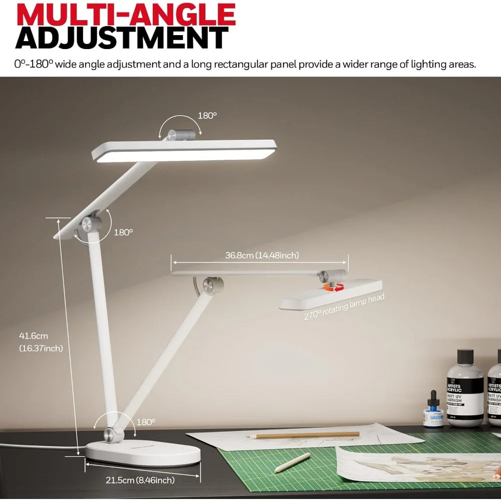 Dimmable LED Desk Lamp with Timer and Adjustable Color Temperature for Home Office