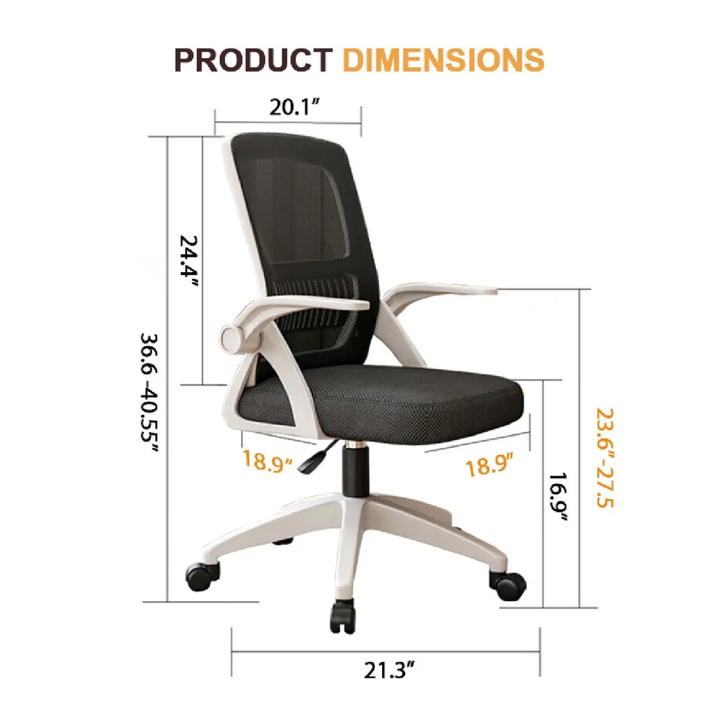 Ergonomic Mesh Office Chair – Adjustable Home Desk Chair with Breathable Back Support
