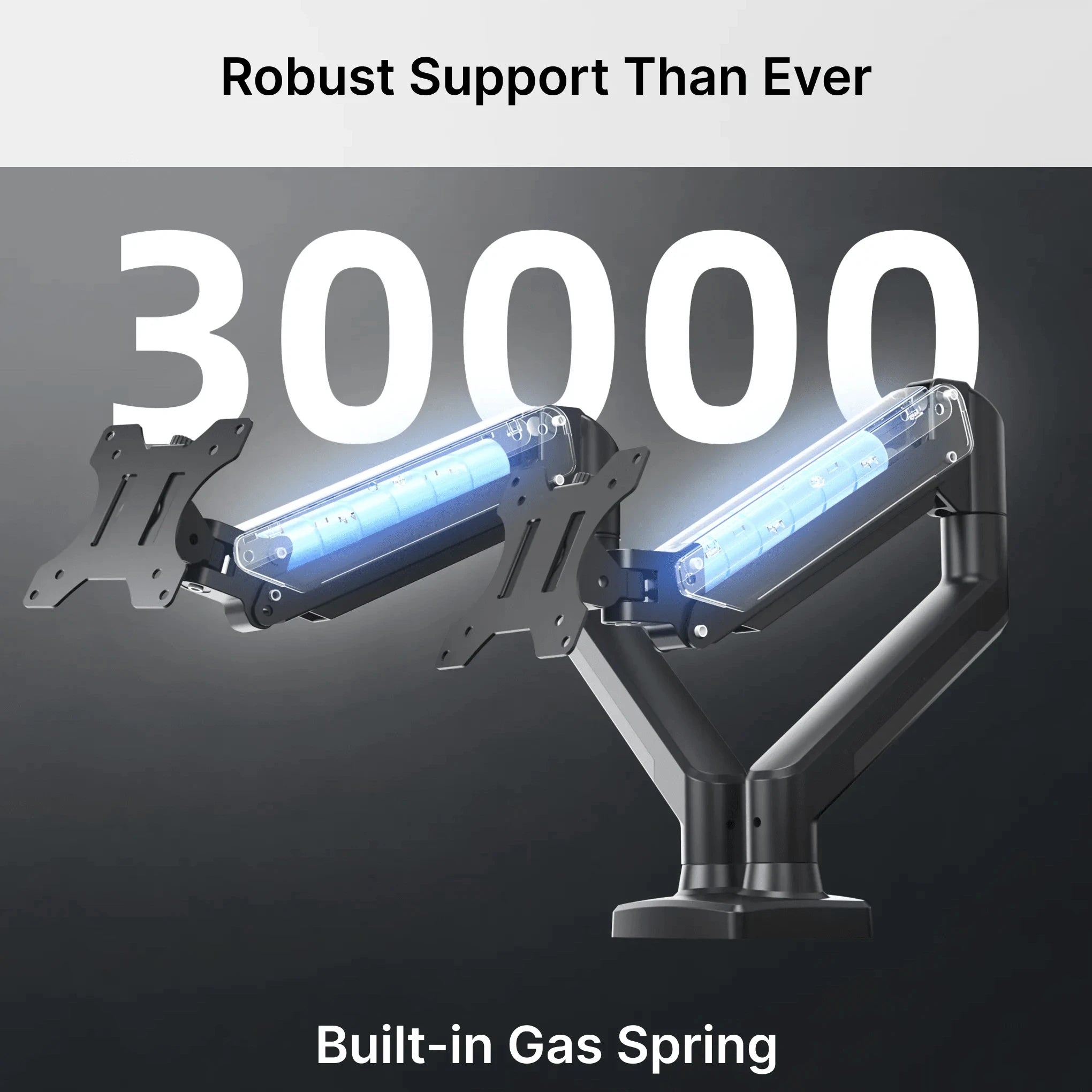 13–32 Inch Dual Arm Monitor Stand | Adjustable Desk Mount with C-Clamp and Grommet Base