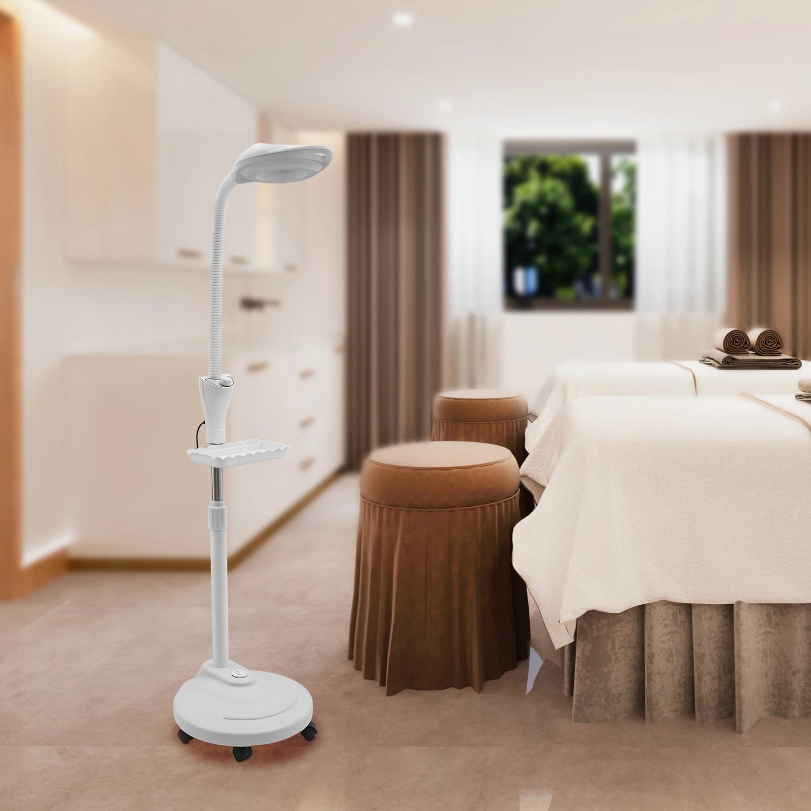 16X Magnifying LED Floor Lamp with Adjustable Height & Brightness – Ideal for Tattoo, Salon, and Home Use