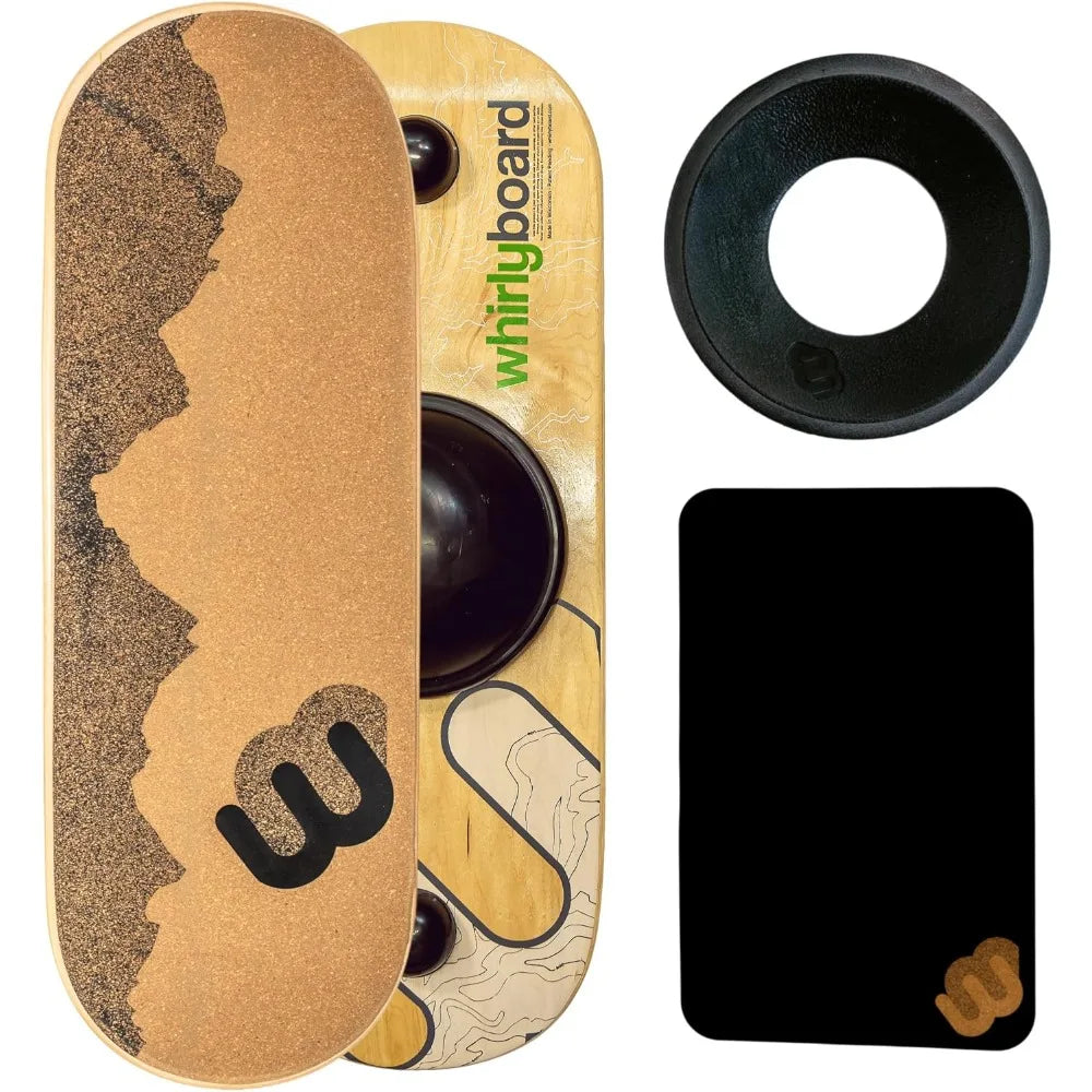 Desk Balance Board with Standing Desk Mat and Stabilizing Ring – Anti-Fatigue Support for Active Workspaces