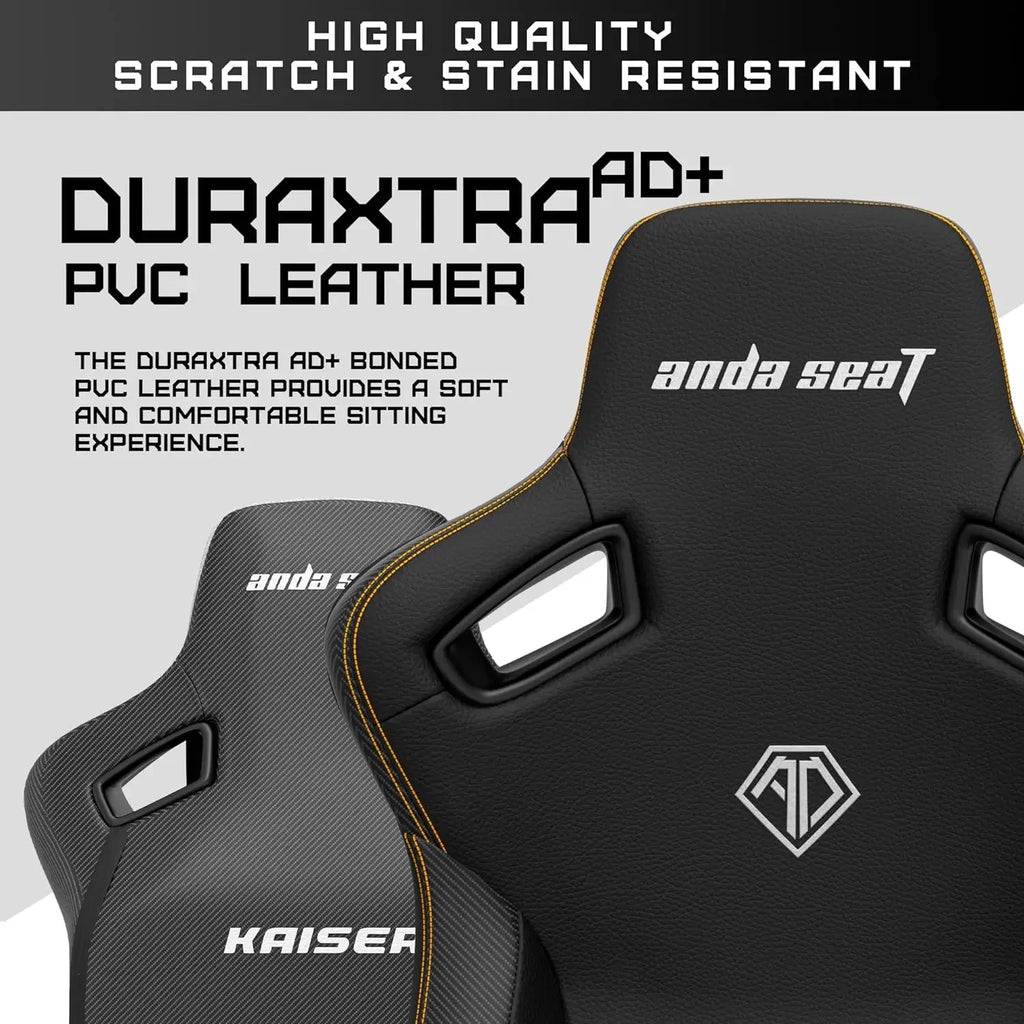 Large Ergonomic Gaming Chair – Premium Leather Office & Gaming Seat with Lumbar Support