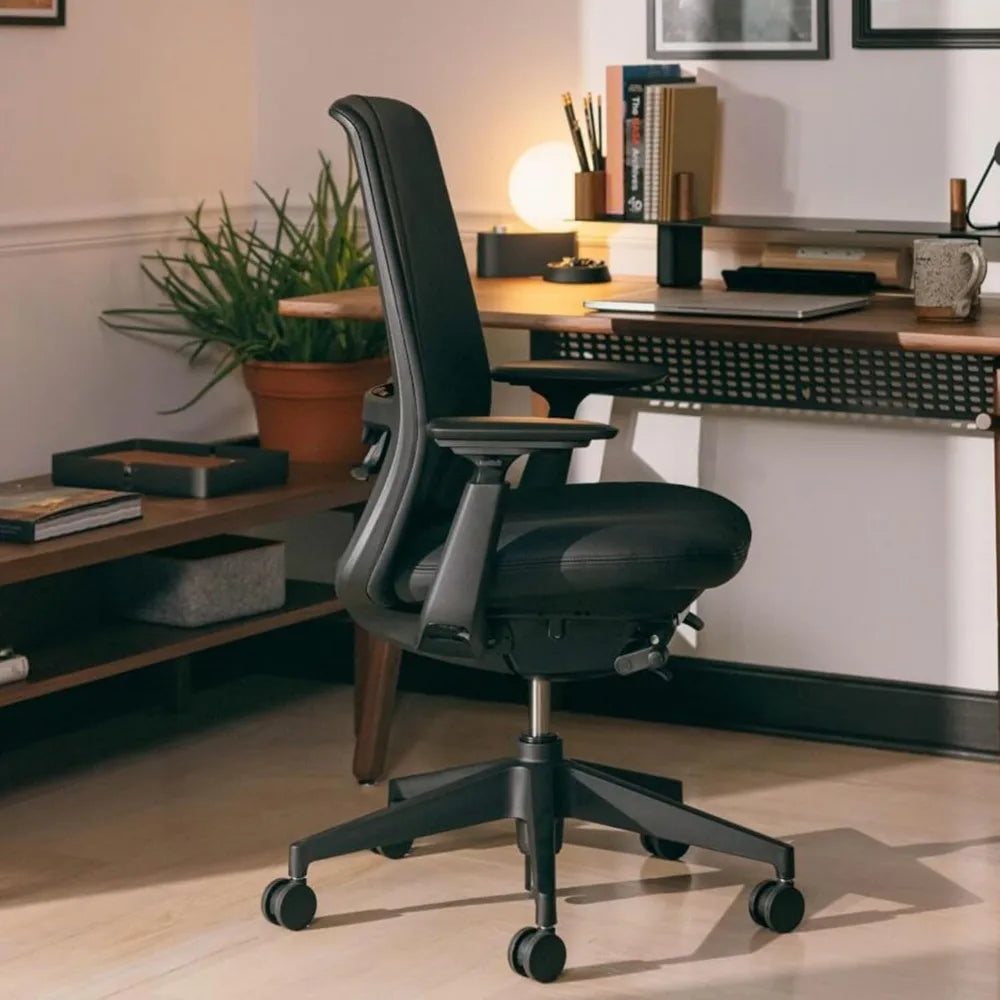Ergonomic Adjustable Office Chair with Flexible Mesh Back, Charcoal