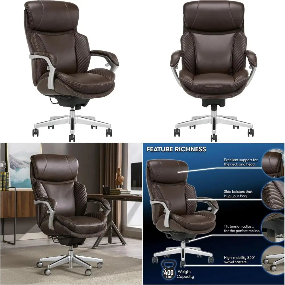 Ergonomic High-Back Executive Chair – Refined Comfort and Lasting Support