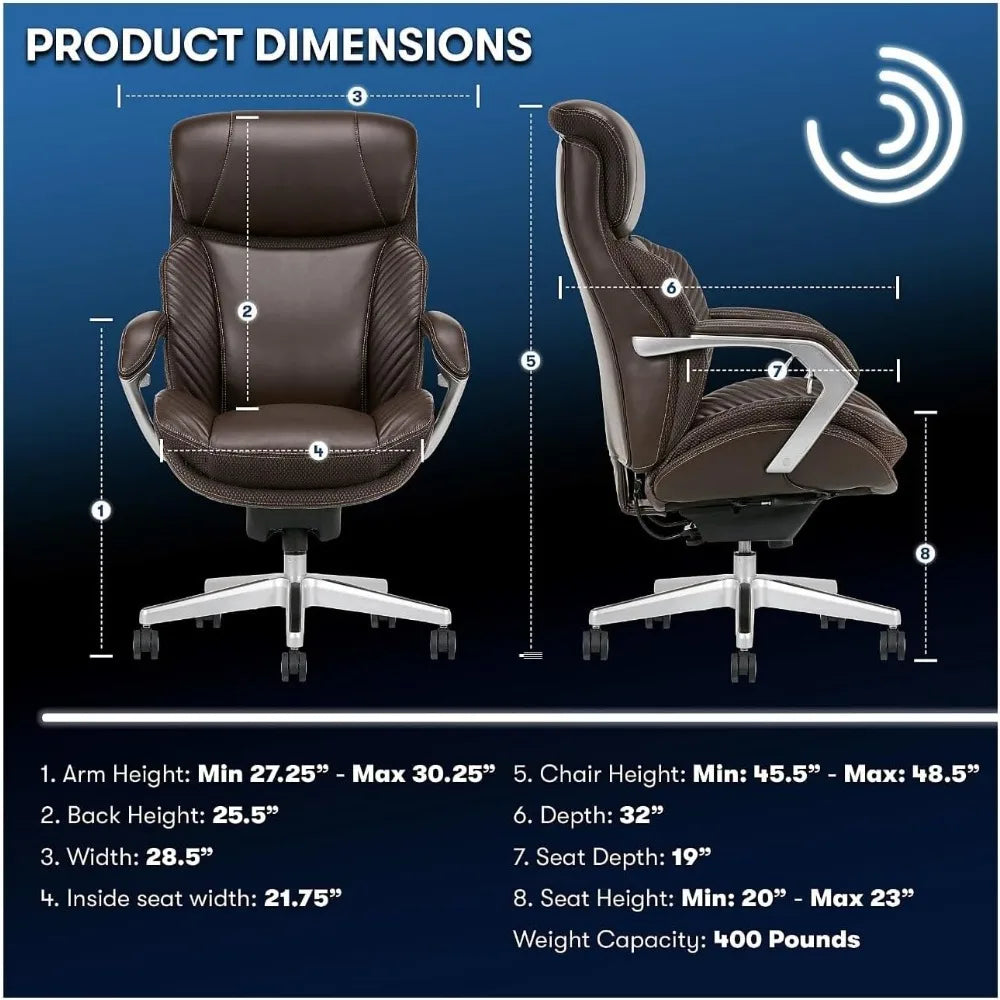 Ergonomic High-Back Executive Chair – Refined Comfort and Lasting Support