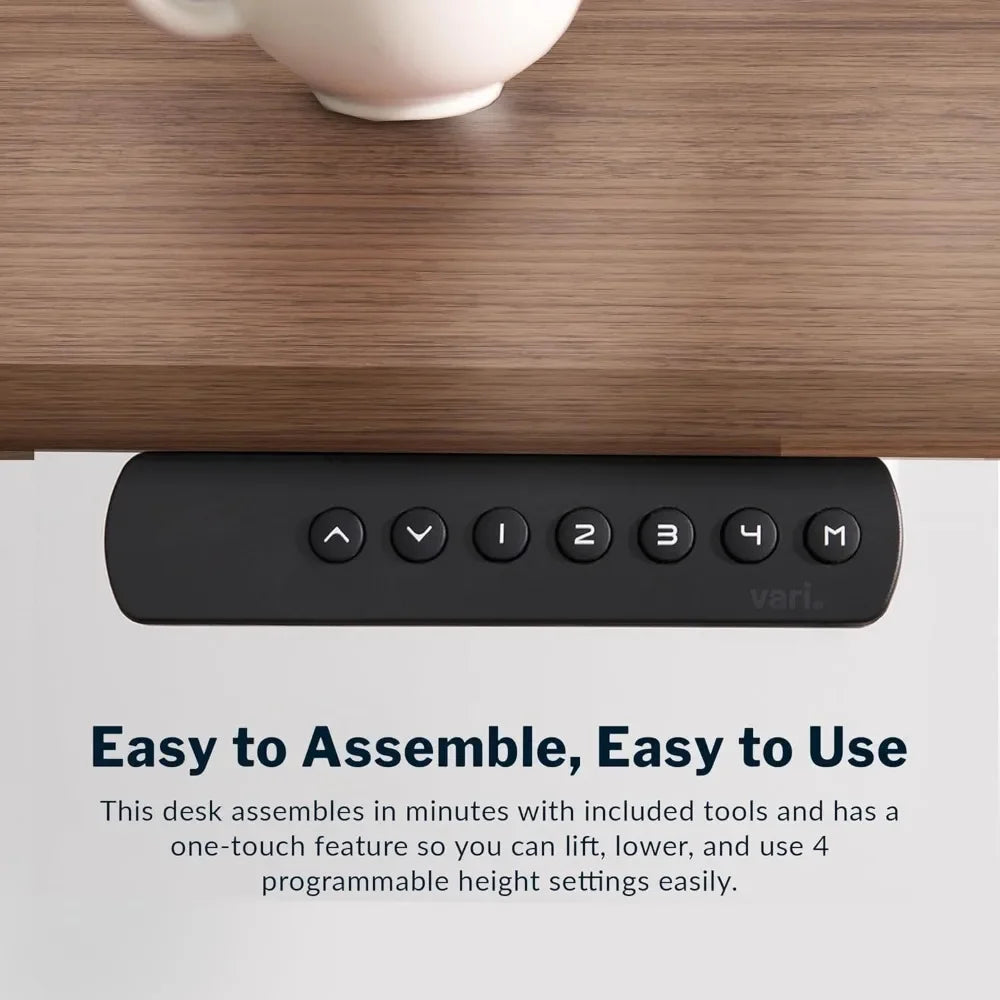 Electric Standing Desk with Dual Motor Lift, Memory Presets & T-Style Legs