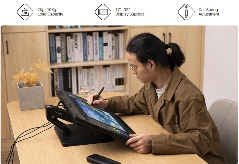 Adjustable Desktop Monitor Arm | Heavy-Duty Display Holder for 2–10 kg Screens