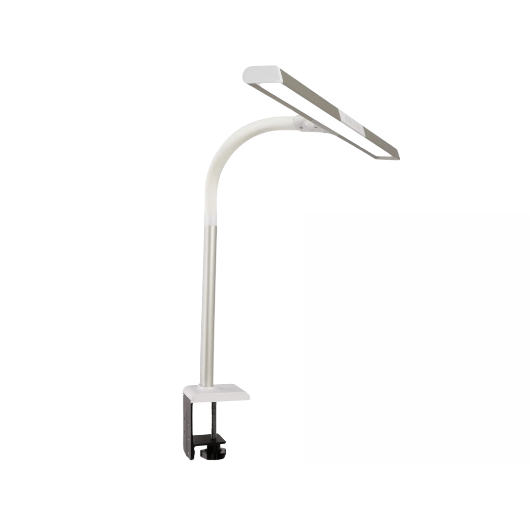 LED Desk Lamp with Clamp – Extra Wide Dimmable Light, 5 Brightness Levels, Energy Efficient - Savira Desk - 